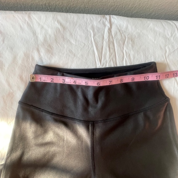 Women's Faux Leather High-Waist Leggings Black Sz S - Picture 10 of 12